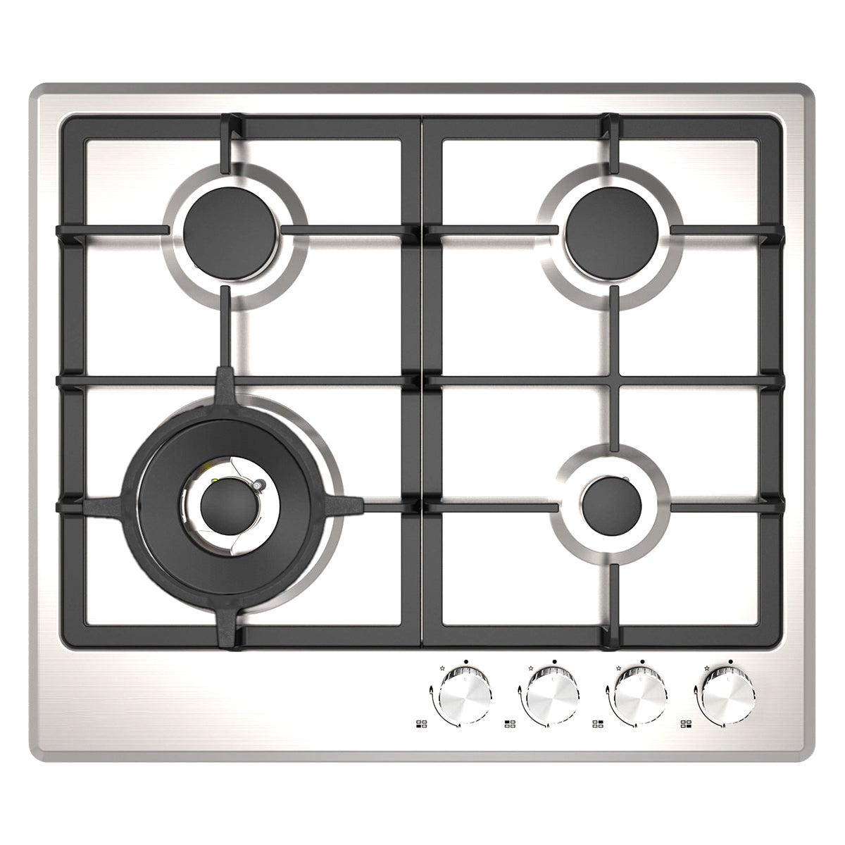 CASA 60cm Gas Cooktop — Stainless steel GHS61CA