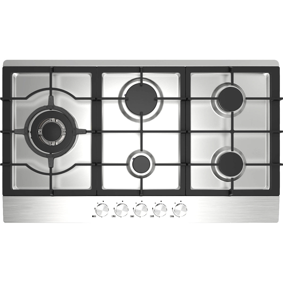 CASA 90cm 5 Burner Gas Cooktop — Stainless steel GHS90CA