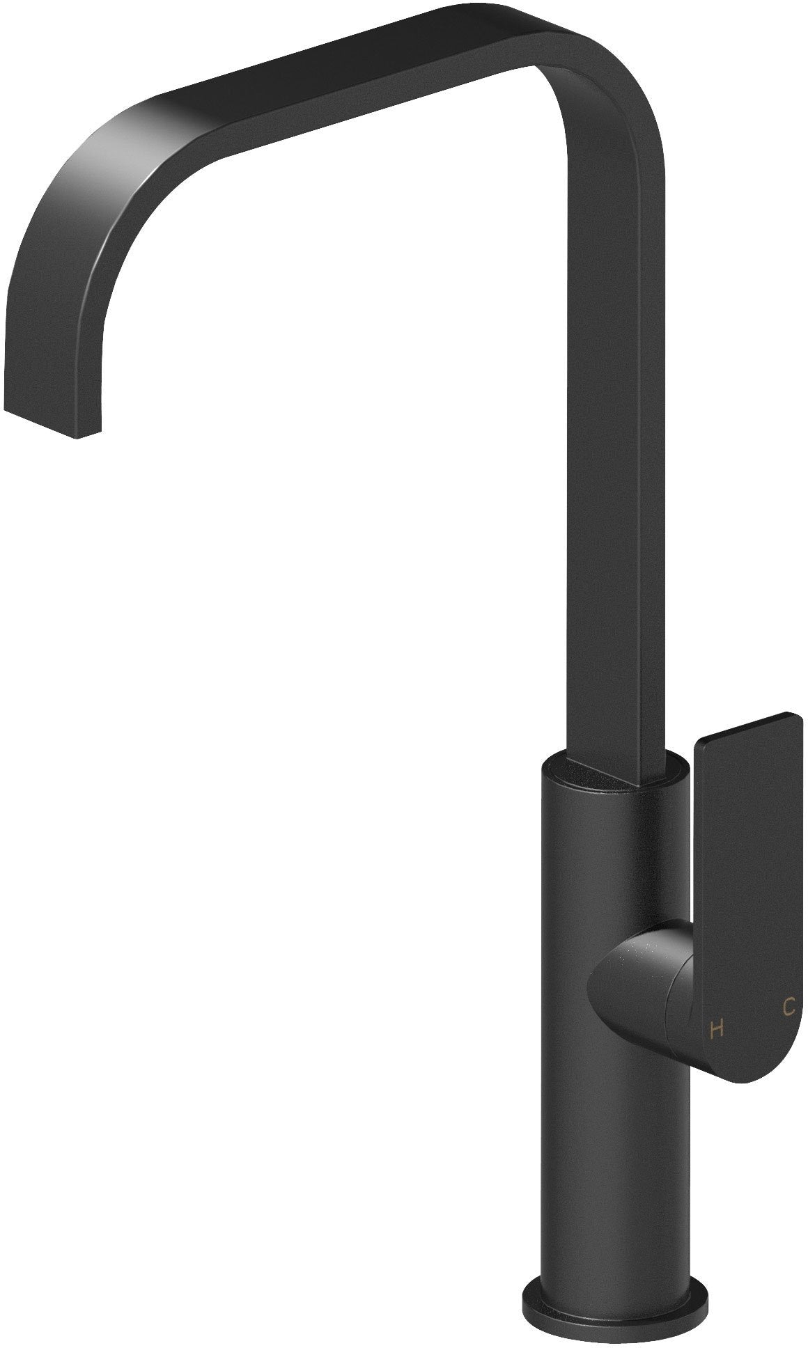 CASA Gooseneck Kitchen Mixer Tap Matt Black CASA1001MB