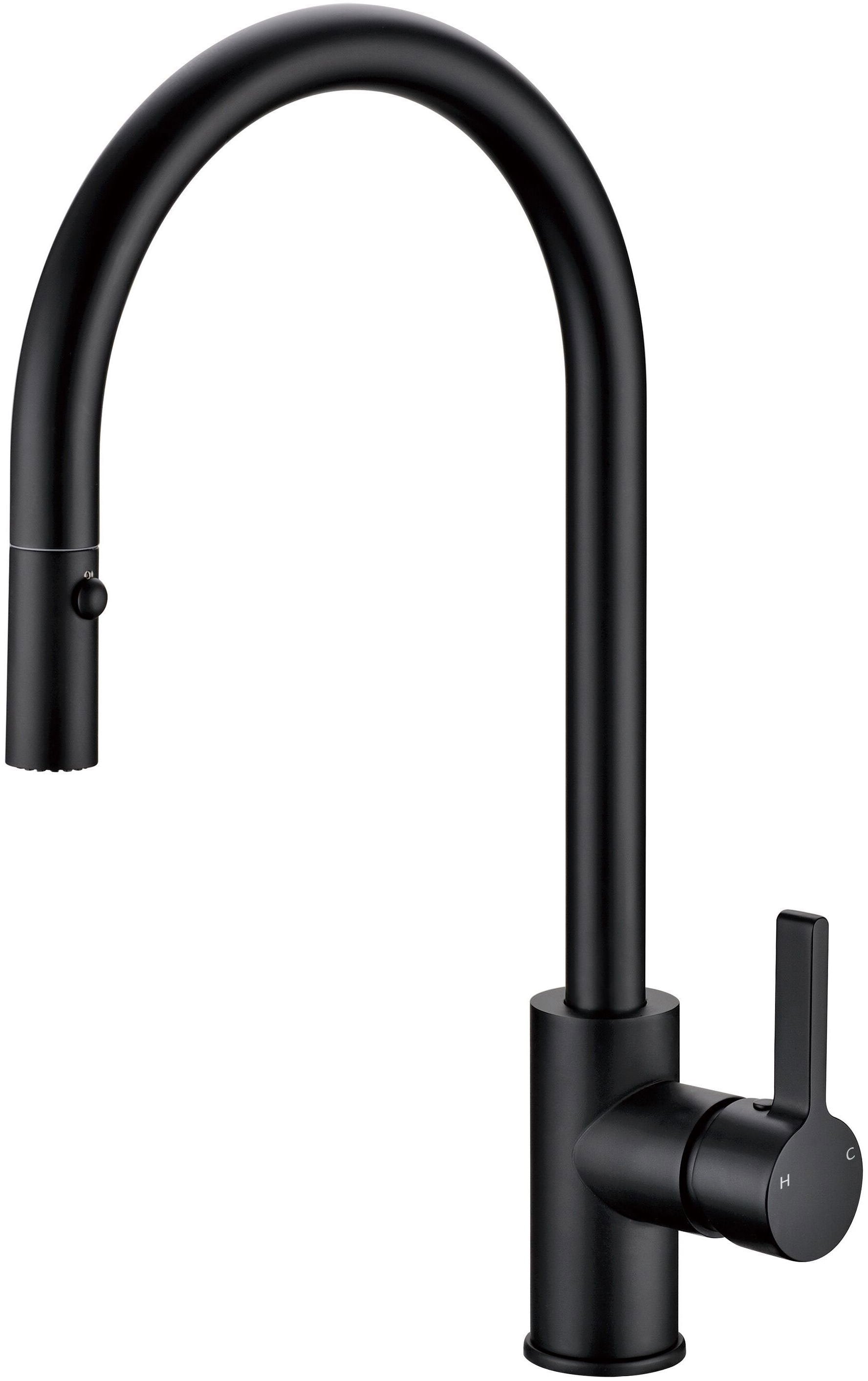 CASA Pull-out Kitchen Mixer Tap Matt Black CASA1016SB-B