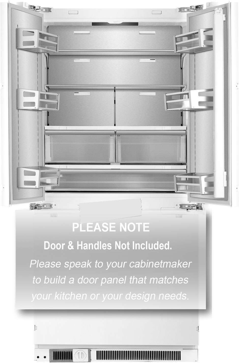 CASA 439L Fully Integrated French Door Refrigerator CASAFI439W