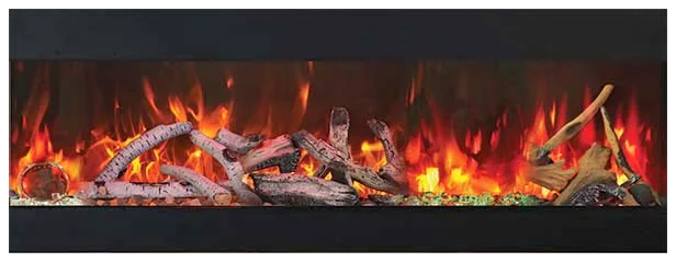 Brand New — Amanti Linear Electric Fireplace WM-FM-60-7023-BG