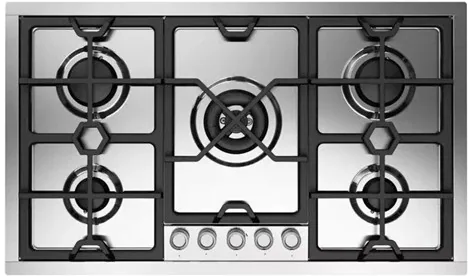 Brand New — ILVE, 90 cm stainless steel flush gas hob 5 burners – Dual, HCPMT95D/SS