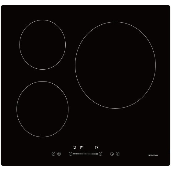 Casa 60cm 3 Zone Black Induction Cooktop CAS6013Z