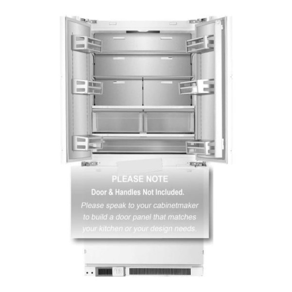 Casa 439L Integrated French Door Refrigerator CASAFI439W