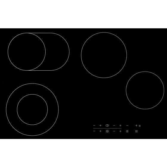 Casa 77cm Black Ceramic Glass Electric Cooktop CA77FEG