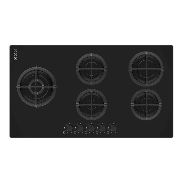 Casa 90cm Gas on Glass 5 Burners Cooktop GHB190CA