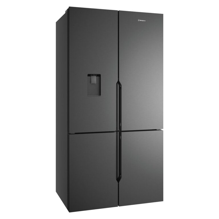 Westinghouse 564L Quad Door Fridge, Matte Charcoal Black WQE5750BB